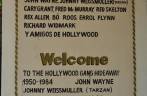 Placa no hotel Los Flamingos, frequentado por estrelas de Hollywood na década de 50 (México)
